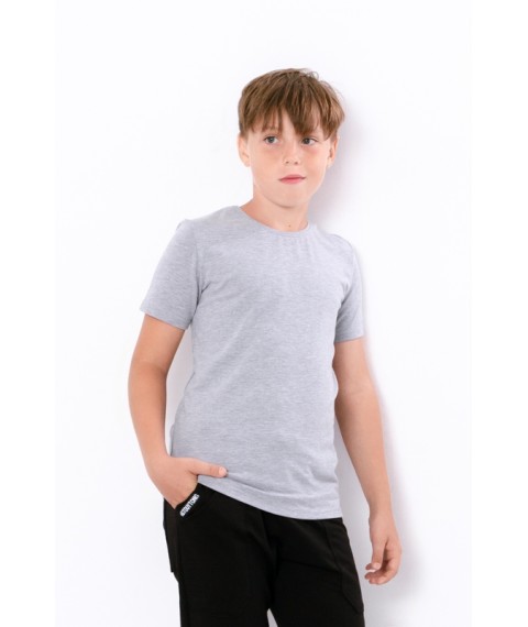 T-shirt for a boy (adolescent) Wear Your Own 140 Gray (6021-036-1-v1)