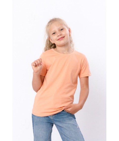 T-shirt for girls Wear Your Own 134 Orange (6021-036-5-v15)
