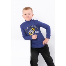 Turtleneck for a boy Wear Your Own 140 Turquoise (6068-019-33-2-v89)