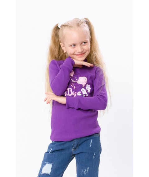 Turtleneck for girls Wear Your Own 128 Violet (6068-019-33-5-v51)