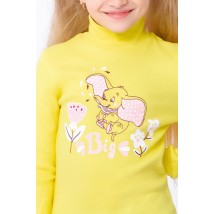 Turtleneck for a girl Wear Your Own 116 Yellow (6068-019-33-5-v43)