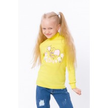 Turtleneck for a girl Wear Your Own 116 Yellow (6068-019-33-5-v43)