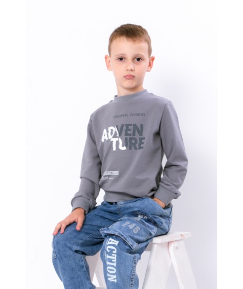 Jumper for a boy Wear Your Own 128 Gray (6069-057-33-4-v11)