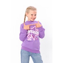 Jumper for girls Wear Your Own 122 Violet (6069-057-33-5-v21)