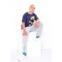 Pants for boys Wear Your Own 146 Gray (6074-057-33-v12)