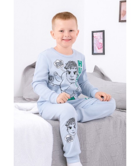 Boys' pajamas Bring Your Own 104 Blue (6076-008-33-4-v25)