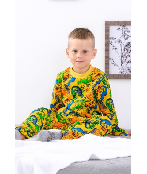 Boys' pajamas (warm) Wear Your Own 92 Yellow (6076-024-4-v78)
