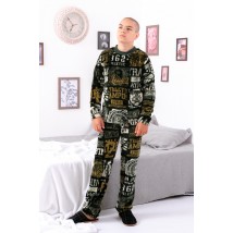 Pajamas for boys (teens) Wear Your Own 140 Green (6079-035-1-1-v4)