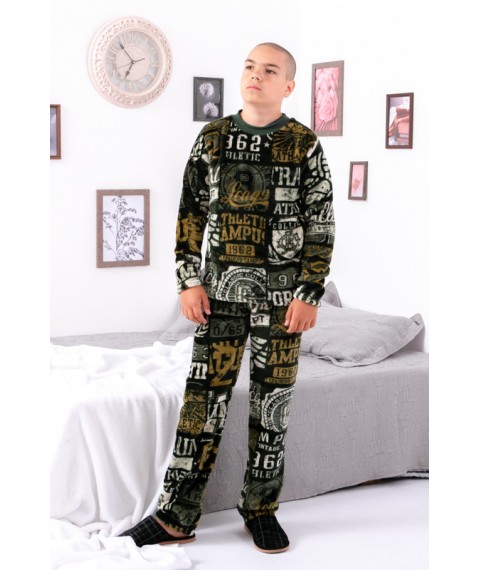 Pajamas for boys (teens) Wear Your Own 170 Green (6079-035-1-1-v34)