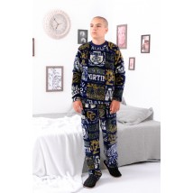 Pajamas for boys (teens) Wear Your Own 140 Blue (6079-035-1-1-v5)
