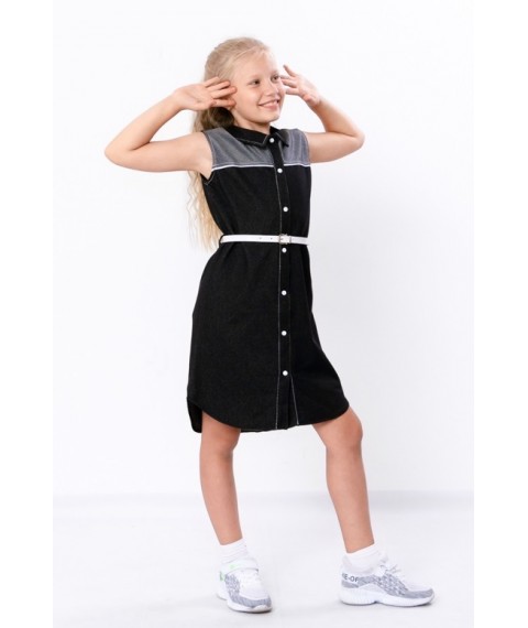 Sundress for girls Wear Your Own 134 Black (6132-055-v4)