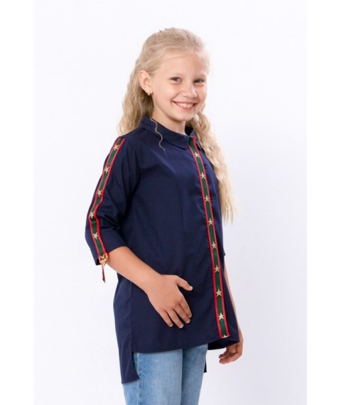 Блуза для дівчинки "Стиль" Носи Своє 140 Синій (6137-081-v2)