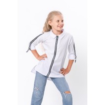 Blouse for girls "Style" Wear Your Own 134 White (6137-081-v4)