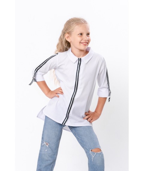 Blouse for girls "Style" Wear Your Own 134 White (6137-081-v4)