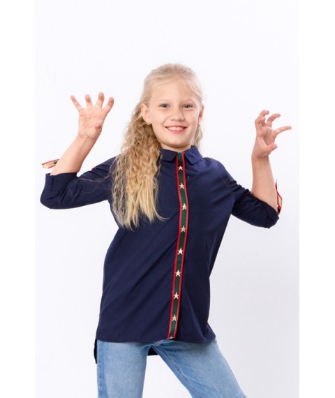 Blouse for girls "Style" Wear Your Own 128 Blue (6137-081-v5)