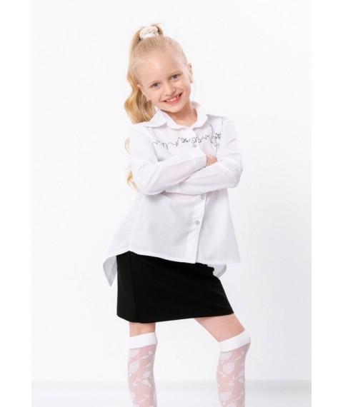 Сорочка шкільна для дівчинки Носи Своє 146 Білий (6149-081-33-v1)