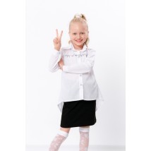 Сорочка шкільна для дівчинки Носи Своє 146 Білий (6149-081-33-v1)