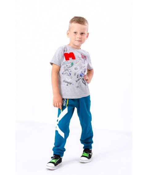 Pants for boys Wear Your Own 110 Turquoise (6155-057-33-4-v3)