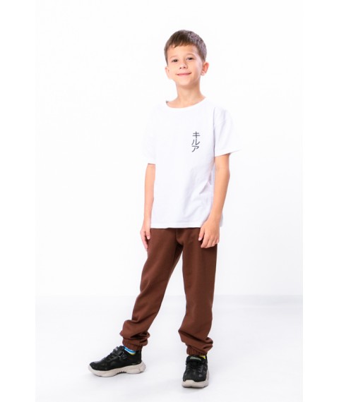 Pants for boys Wear Your Own 122 Brown (6155-057-4-v77)