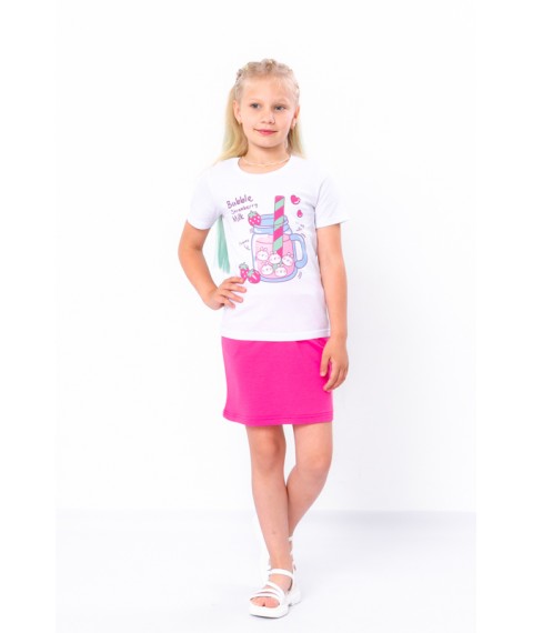 Комплект для дівчинки (спідниця+футболка) Носи Своє 122 Рожевий (6193-057-33-1-v8)