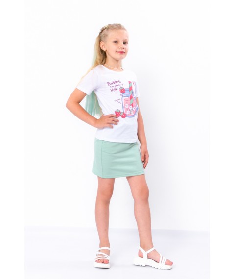 Set for a girl (skirt + T-shirt) Wear Your Own 134 Mint (6193-057-33-1-v14)