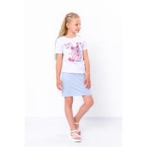 Комплект для дівчинки (спідниця+футболка) Носи Своє 110 Блакитний (6193-057-33-1-v1)