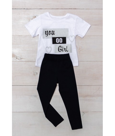 Set for a girl (T-shirt + tights) Wear Your Own 104 Blue (6194-036-33-v84)