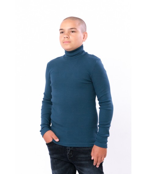 Turtleneck for a boy (teenager) Wear Your Own 158 Blue (6238-019-1-v23)
