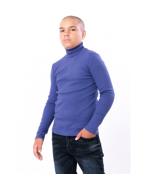 Turtleneck for a boy (teenager) Wear Your Own 152 Blue (6238-019-1-v19)
