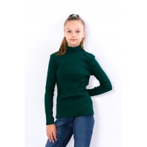 Turtleneck for girls (teens) Wear Your Own 146 Green (6238-019-2-v17)
