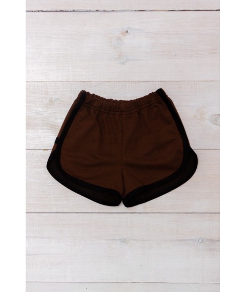 Shorts for girls Wear Your Own 134 Brown (6242-057-v203)