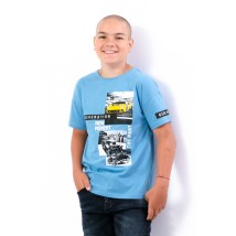 T-shirt for a boy (adolescent) Wear Your Own 134 Blue (6263-001-33-1-v1)