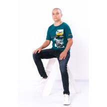 T-shirt for a boy (adolescent) Wear Your Own 170 Green (6263-001-33-1-v20)