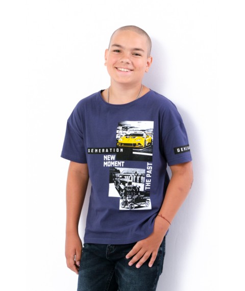 T-shirt for a boy (adolescent) Wear Your Own 146 Blue (6263-001-33-1-v11)