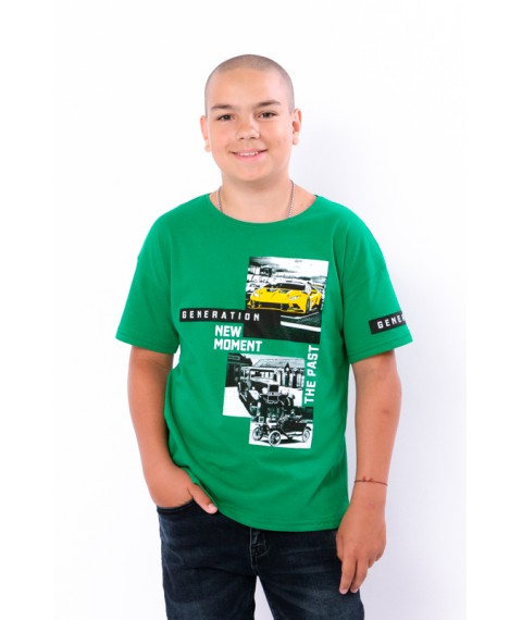T-shirt for a boy (adolescent) Wear Your Own 158 Green (6263-001-33-1-v26)