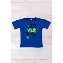 T-shirt for a boy (adolescent) Wear Your Own 152 Blue (6263-057-33-1-v9)