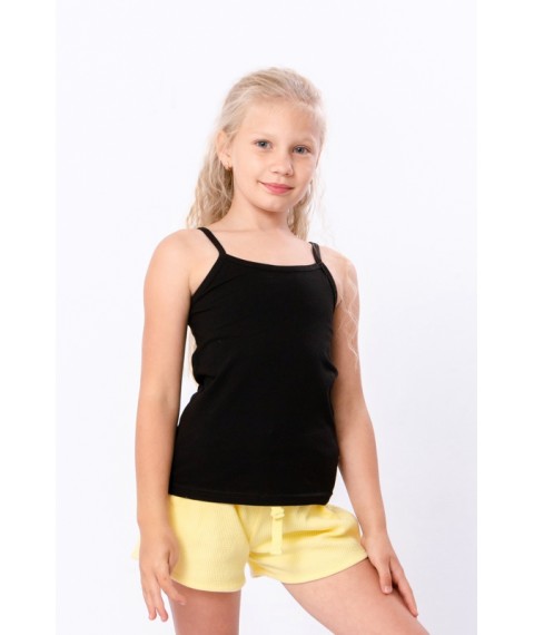 Tank top for girls Wear Your Own 134 Black (6289-036-1-v20)