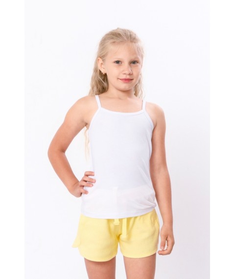 Tank top for girls Wear Your Own 116 White (6289-036-1-v4)