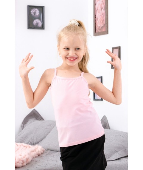 Tank top for girls Wear Your Own 116 Pink (6289-036-1-v5)