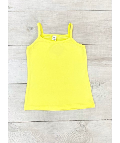 Tank top for girls Wear Your Own 122 Yellow (6289-036-1-v7)