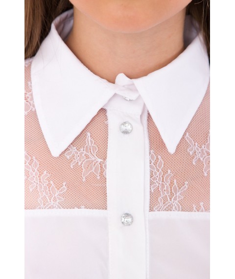Блуза для дівчинки Носи Своє 128 Білий (6294-066-v1)