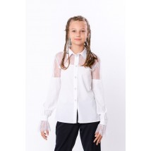 Blouse for girls Wear Your Own 122 White (6294-066-v0)