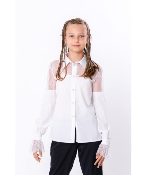 Блуза для дівчинки Носи Своє 128 Білий (6294-066-v2)