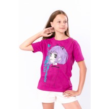 T-shirt for girls (teens) Wear Your Own 134 Pink (6333-001-33-2-v2)