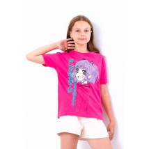 T-shirt for girls (teens) Wear Your Own 152 Crimson (6333-001-33-2-v9)