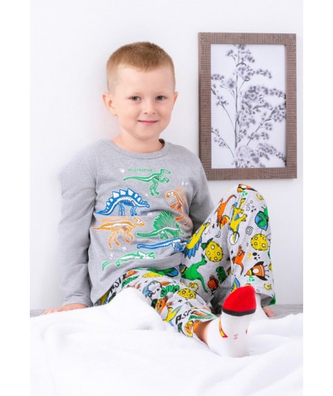 Boys' pajamas Wear Your Own 128 Gray (6347-002-33-4-v12)