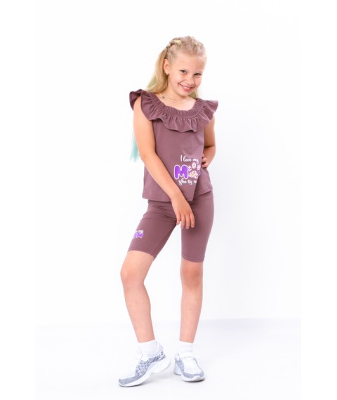 Комплект для дівчинки (футболка+велосипедки) Носи Своє 110 Фіолетовий (6382-036-33-v0)