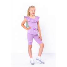 Комплект для дівчинки (футболка+велосипедки) Носи Своє 110 Фіолетовий (6382-036-33-v2)