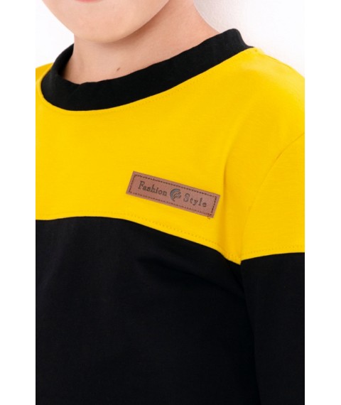 Jumper for a boy Wear Your Own 128 Yellow (6387-057-v0)