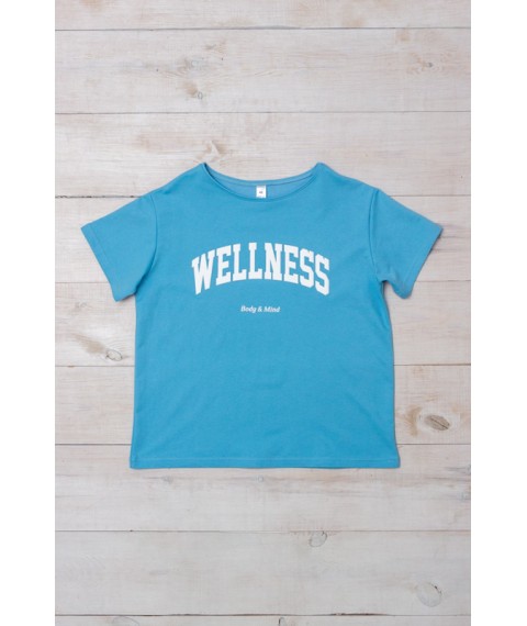 Women's T-shirt Wear Your Own 50 Blue (8127-057-33-v67)